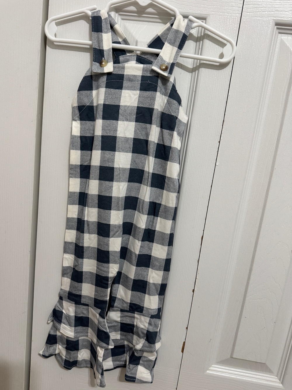 Anne Jumpsuit/Slate Blue Gingham/ Kate Quinn